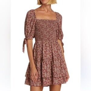 Wayf floral mini dress - size small